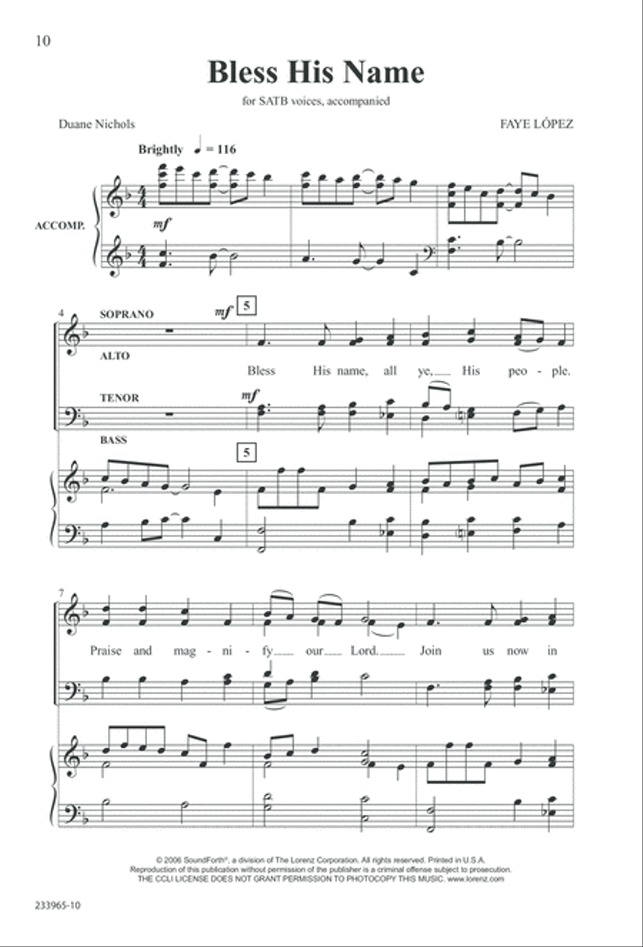 To You Alone (Digital Download) 4-Part scores gallery preview page 16