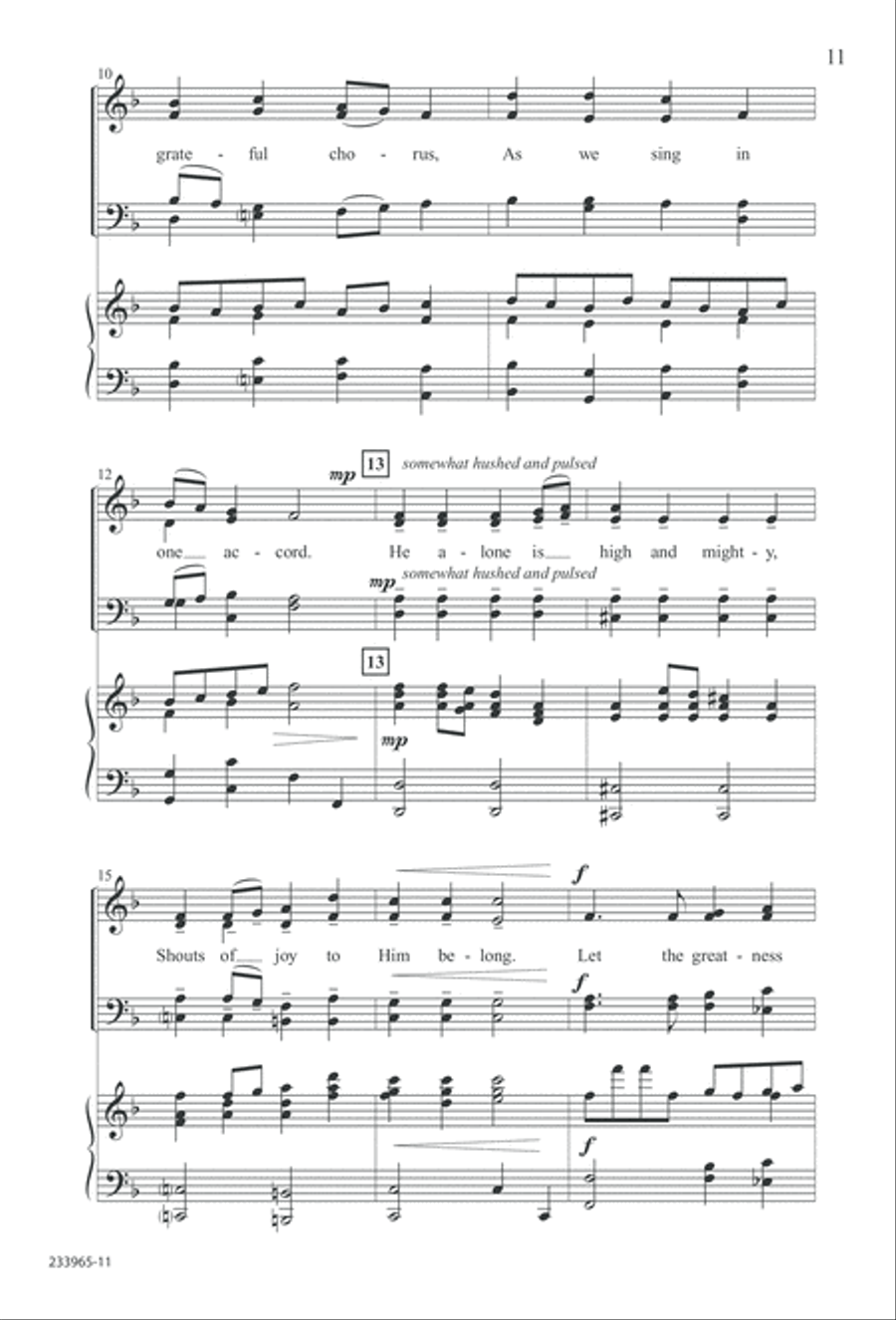 To You Alone (Digital Download) 4-Part scores gallery preview page 17