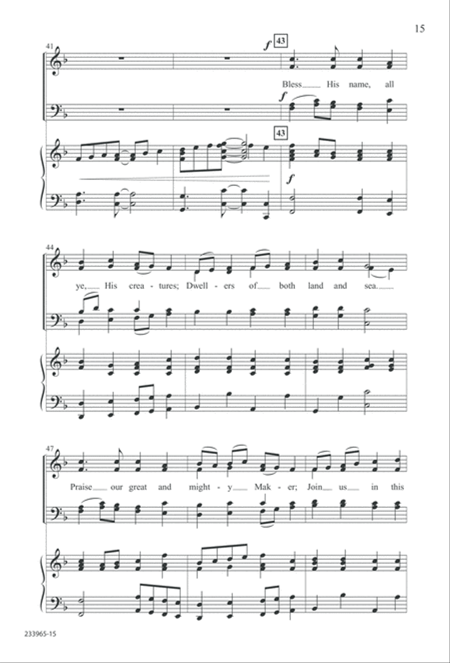 To You Alone (Digital Download) 4-Part scores gallery preview page 21