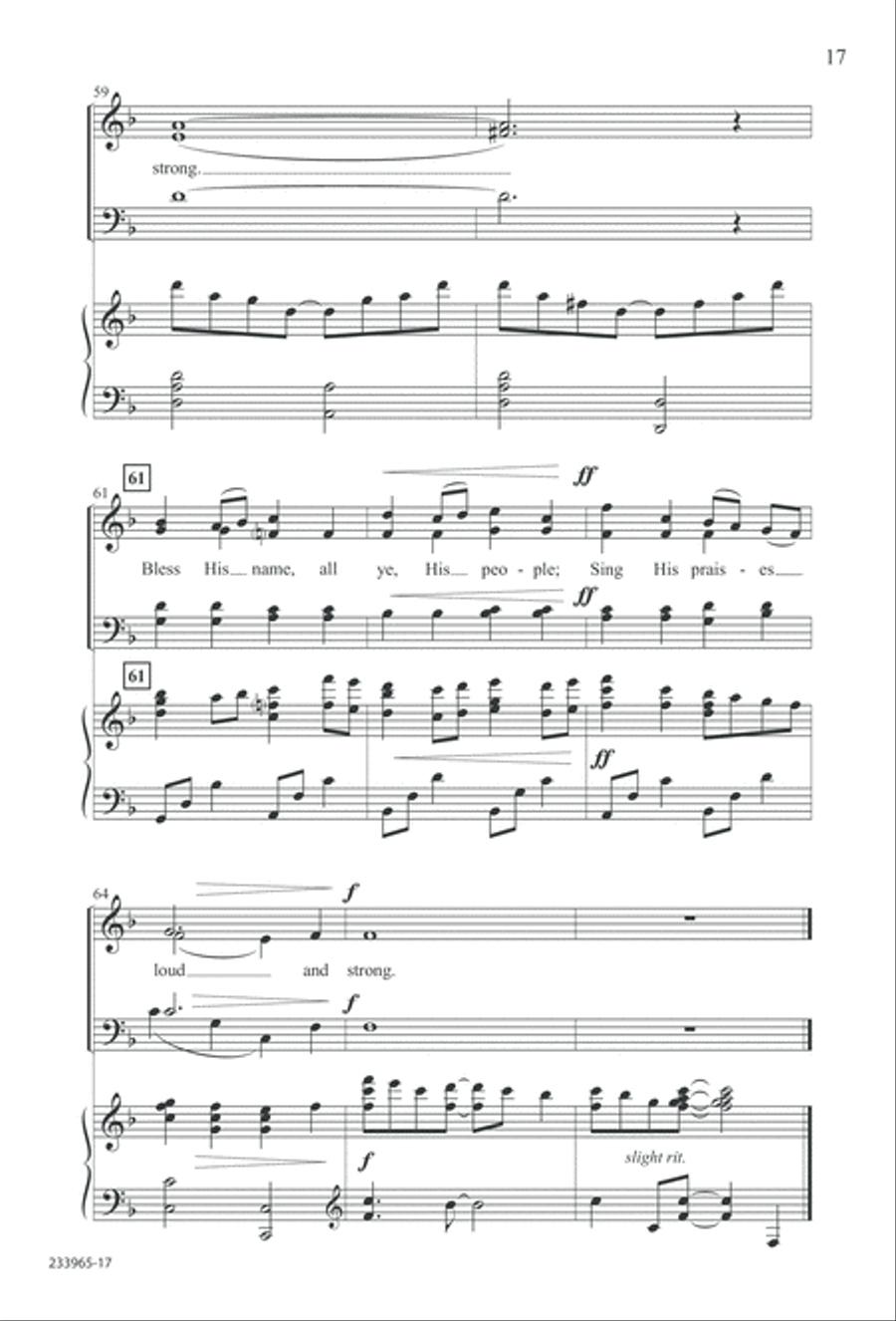 To You Alone (Digital Download) 4-Part scores gallery preview page 23