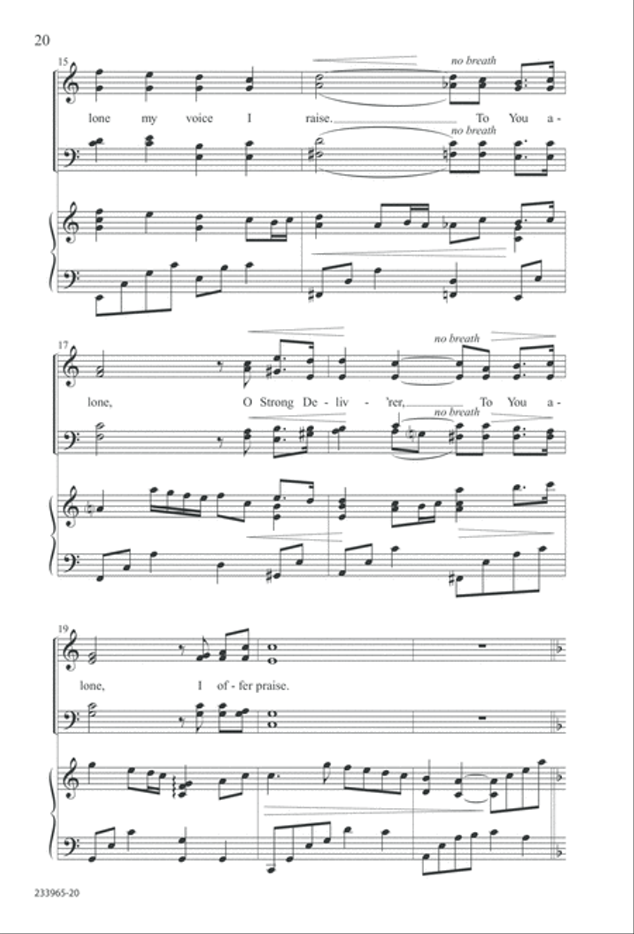 To You Alone (Digital Download) 4-Part scores gallery preview page 26