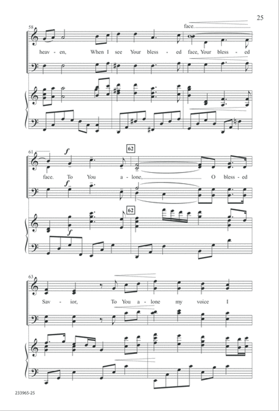 To You Alone (Digital Download) 4-Part scores gallery preview page 31