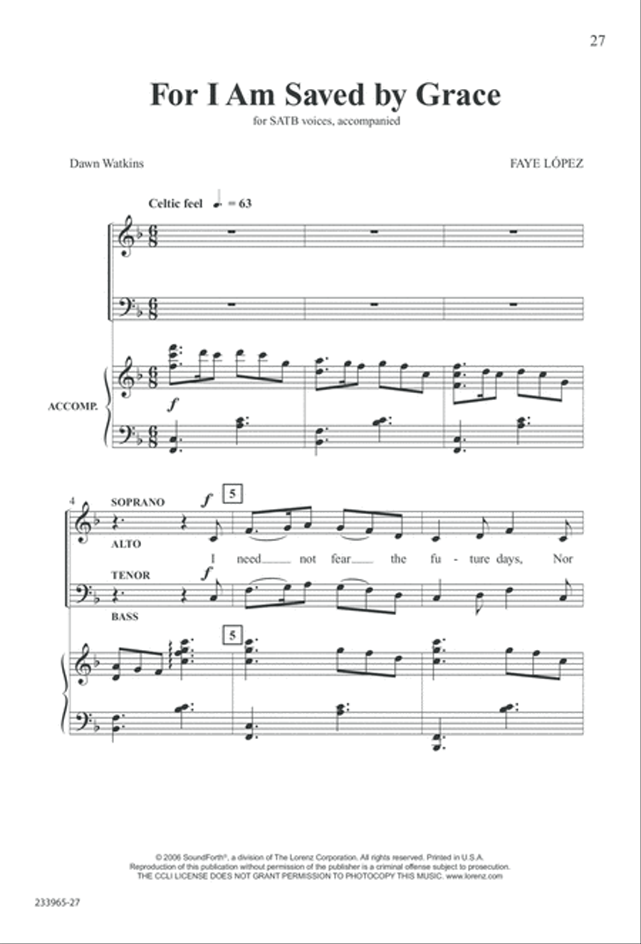 To You Alone (Digital Download) 4-Part scores gallery preview page 33