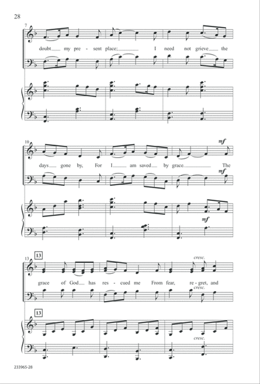 To You Alone (Digital Download) 4-Part scores gallery preview page 34