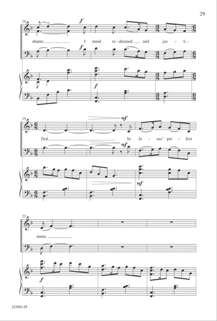 To You Alone (Digital Download) 4-Part scores gallery preview page 35