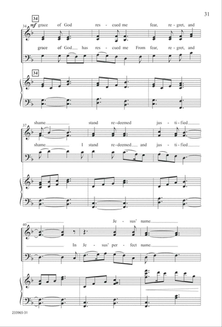 To You Alone (Digital Download) 4-Part scores gallery preview page 37