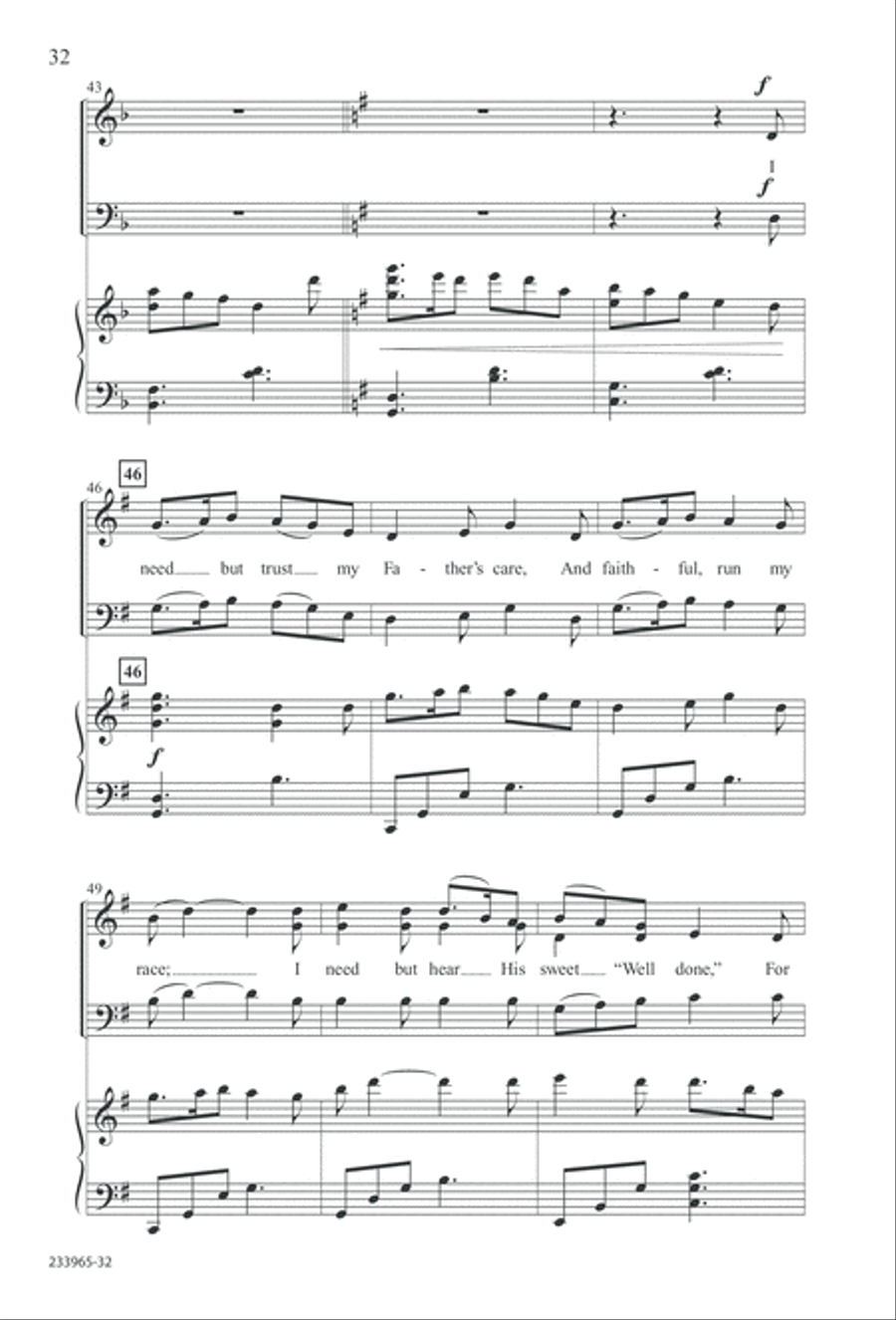 To You Alone (Digital Download) 4-Part scores gallery preview page 38