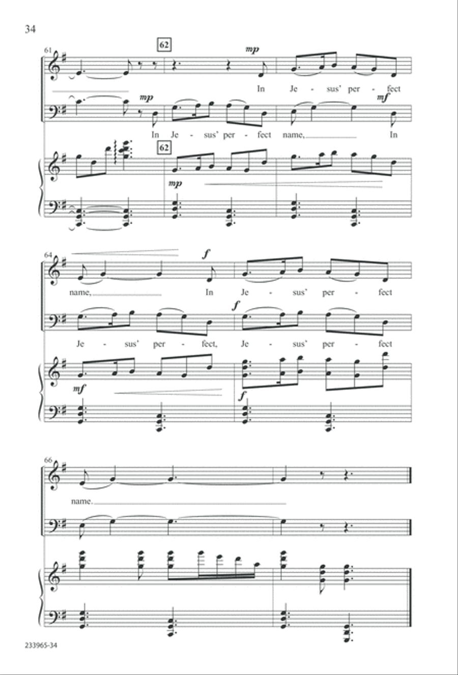 To You Alone (Digital Download) 4-Part scores gallery preview page 40