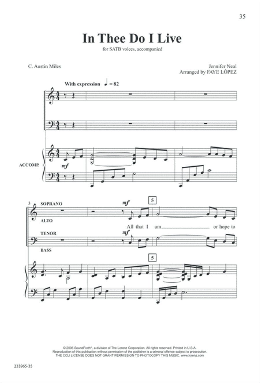 To You Alone (Digital Download) 4-Part scores gallery preview page 41
