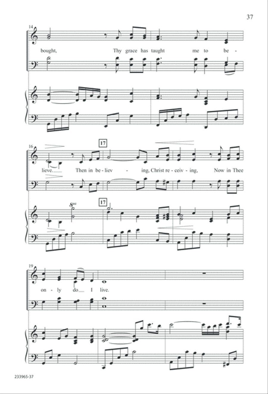 To You Alone (Digital Download) 4-Part scores gallery preview page 43