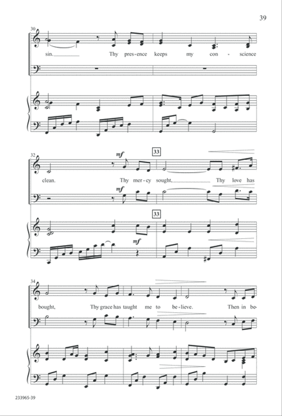 To You Alone (Digital Download) 4-Part scores gallery preview page 45