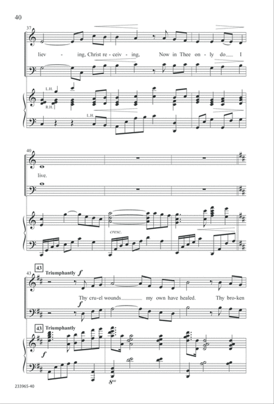 To You Alone (Digital Download) 4-Part scores gallery preview page 46