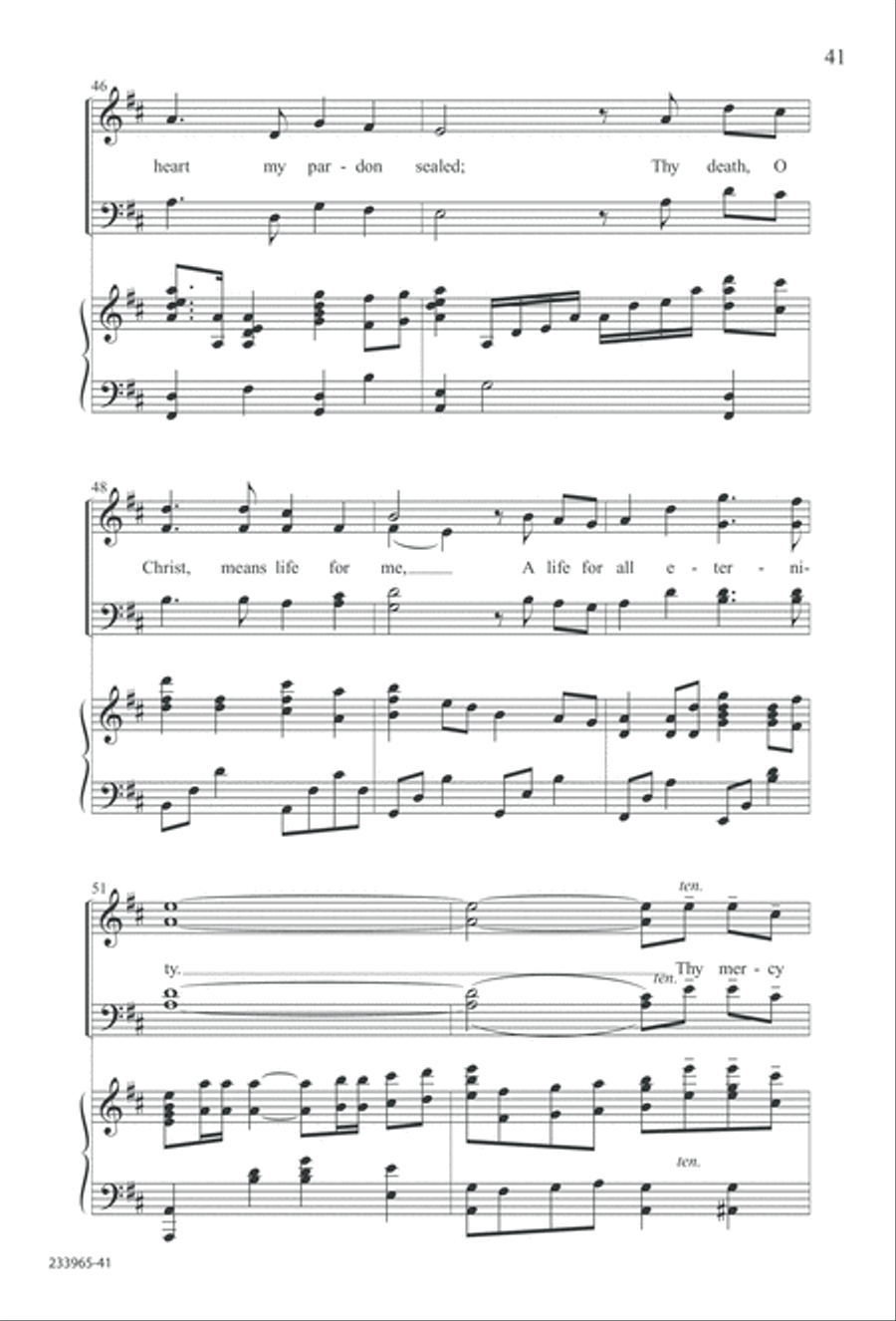 To You Alone (Digital Download) 4-Part scores gallery preview page 47