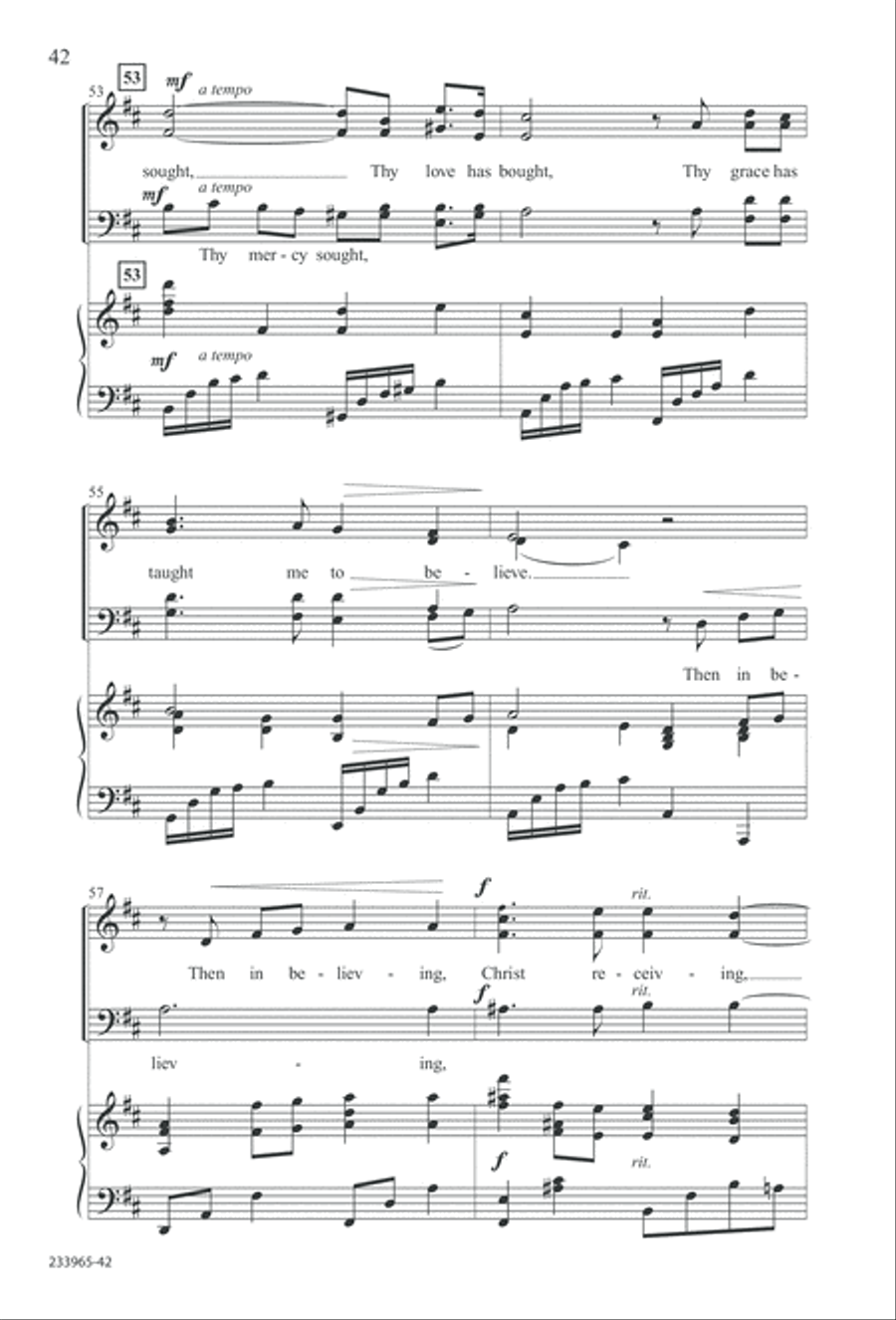 To You Alone (Digital Download) 4-Part scores gallery preview page 48