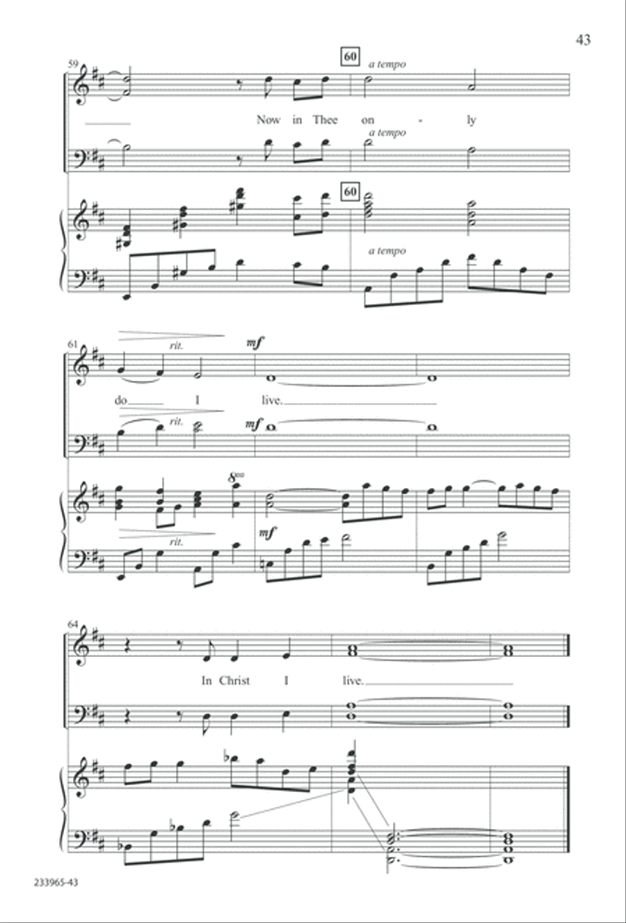 To You Alone (Digital Download) 4-Part scores gallery preview page 49