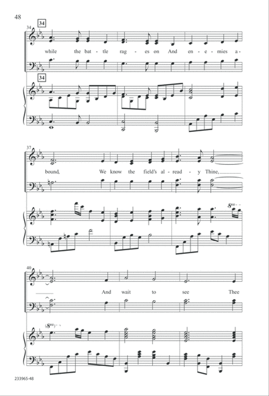 To You Alone (Digital Download) 4-Part scores gallery preview page 54