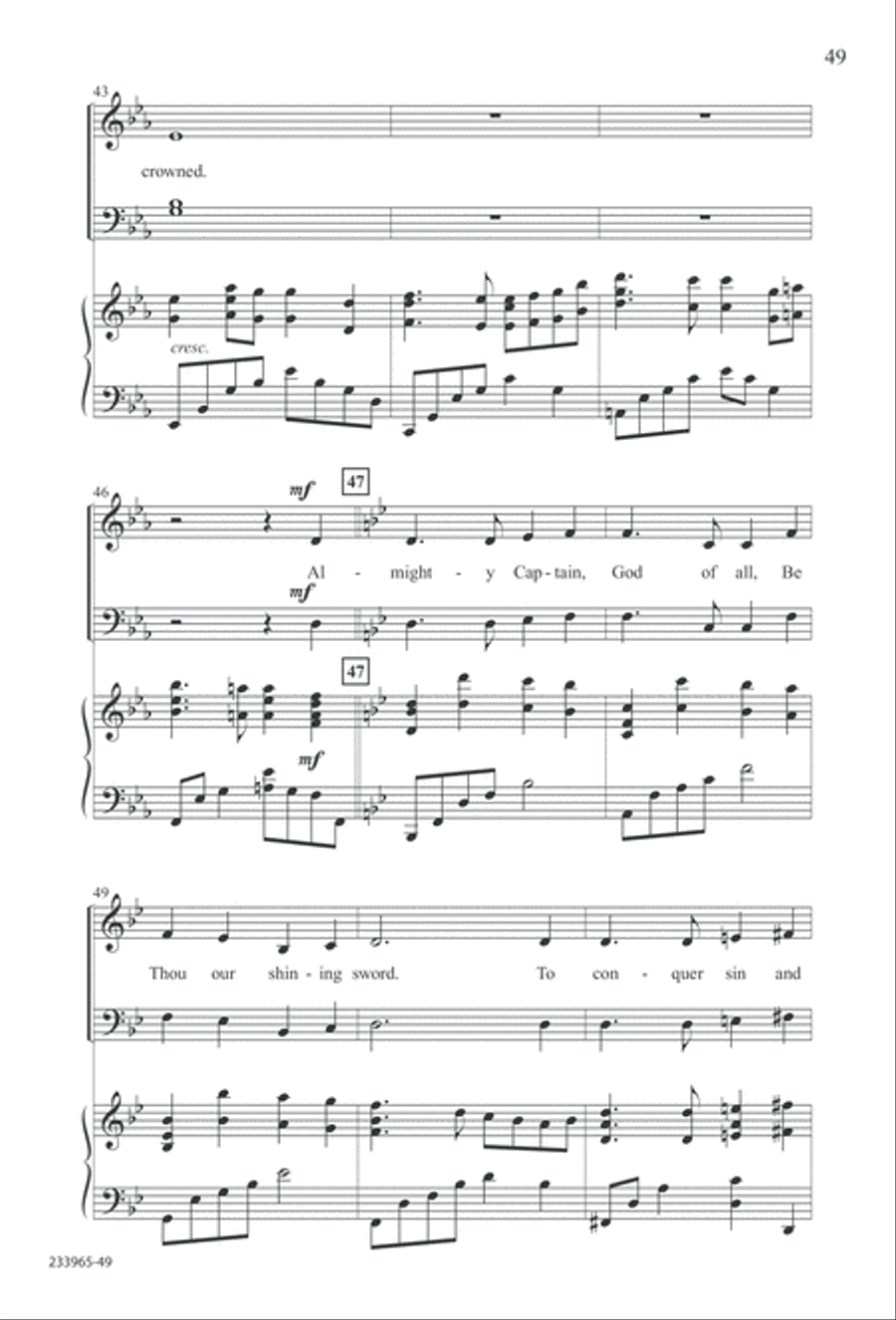 To You Alone (Digital Download) 4-Part scores gallery preview page 55