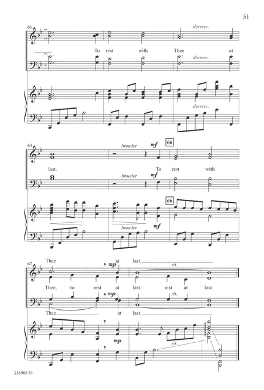 To You Alone (Digital Download) 4-Part scores gallery preview page 57