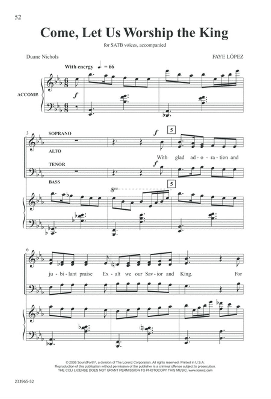 To You Alone (Digital Download) 4-Part scores gallery preview page 58