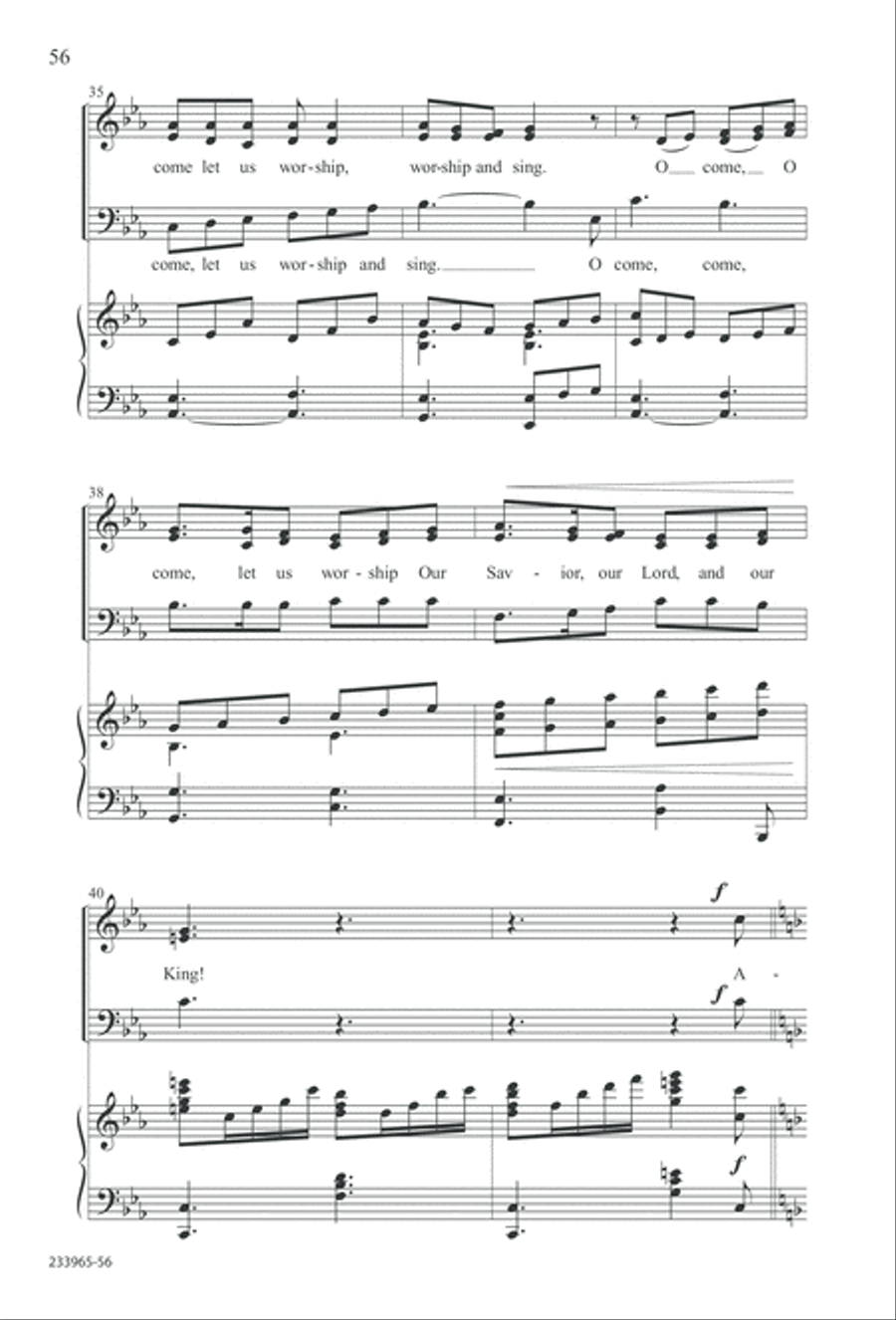 To You Alone (Digital Download) 4-Part scores gallery preview page 62