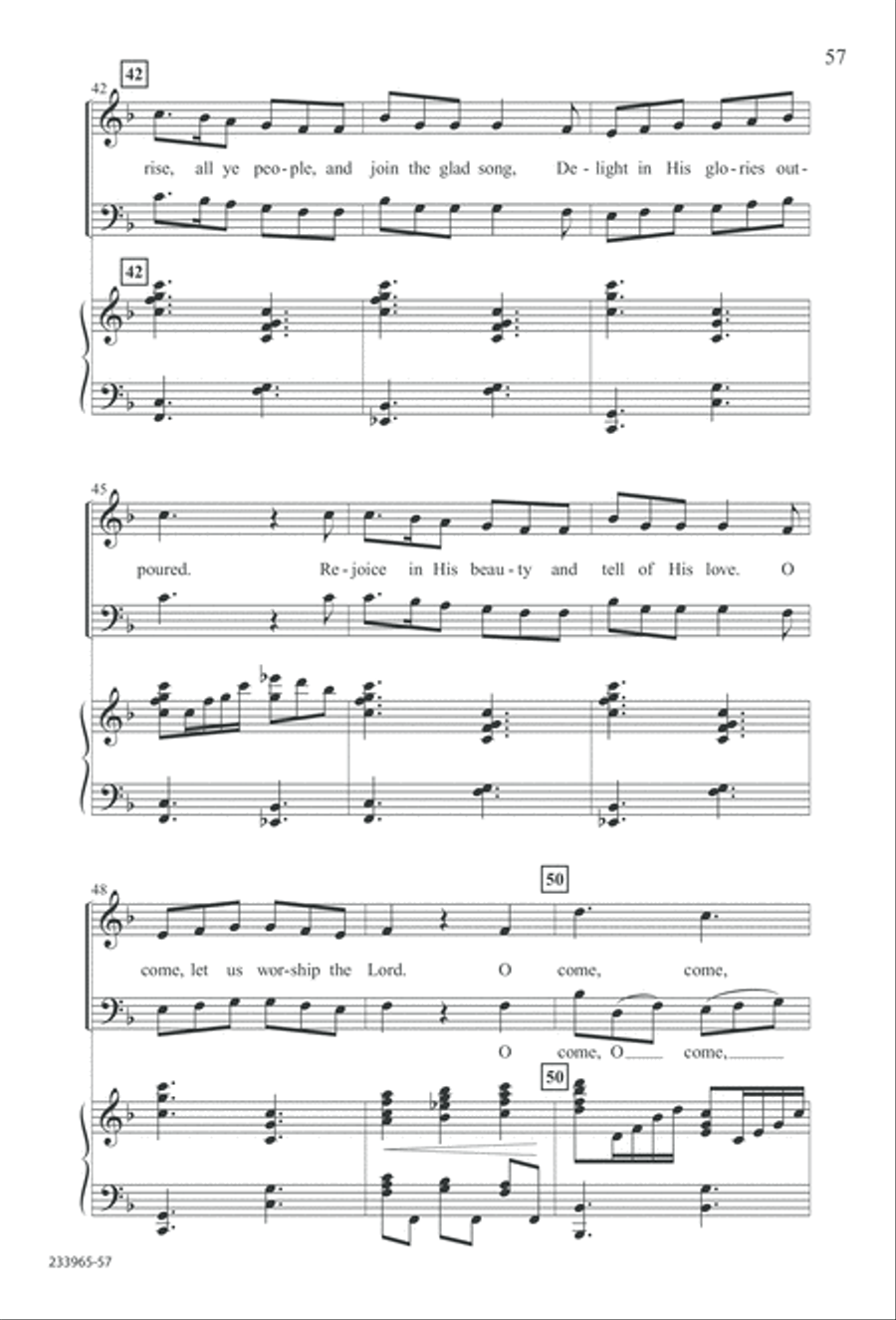 To You Alone (Digital Download) 4-Part scores gallery preview page 63
