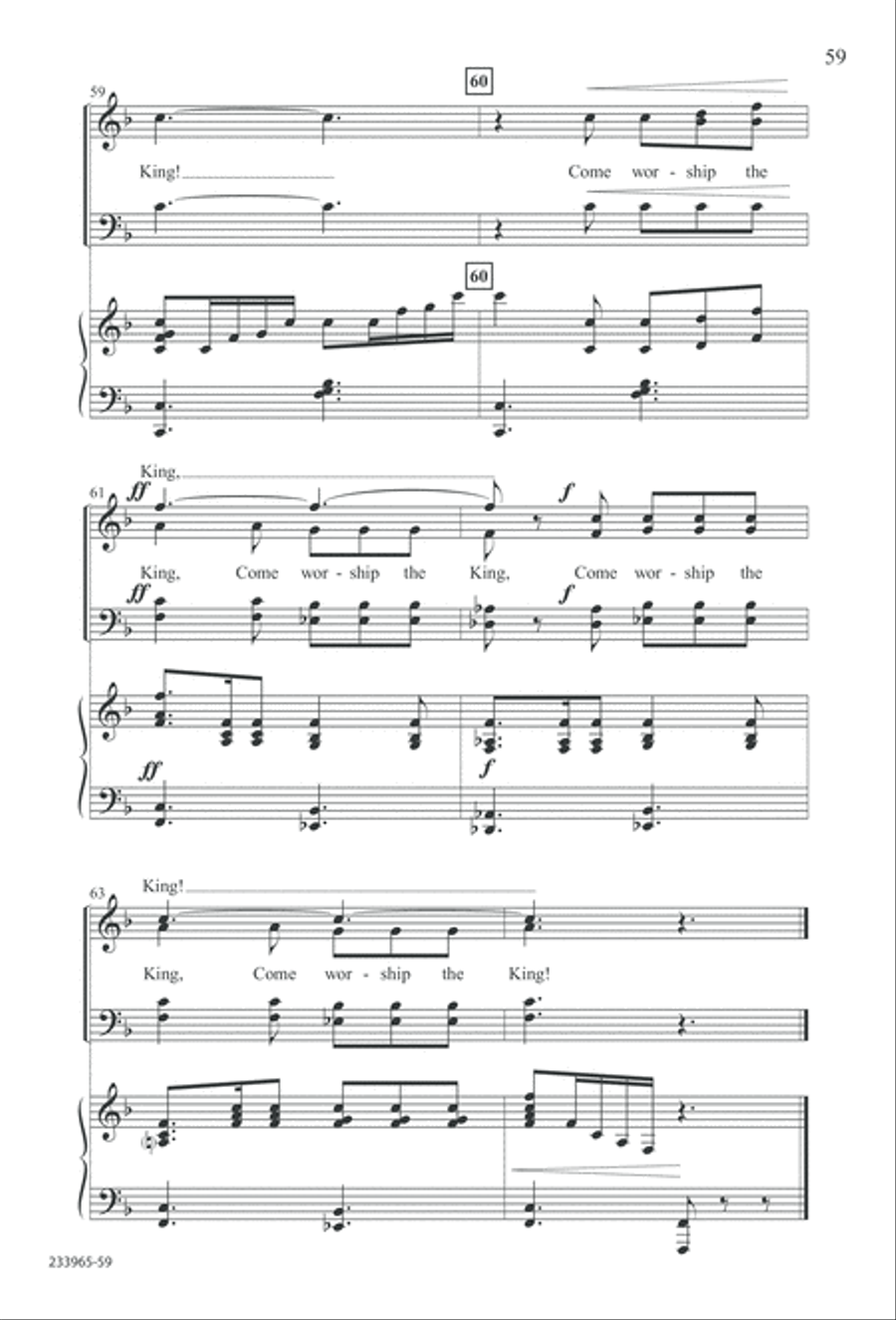 To You Alone (Digital Download) 4-Part scores gallery preview page 65