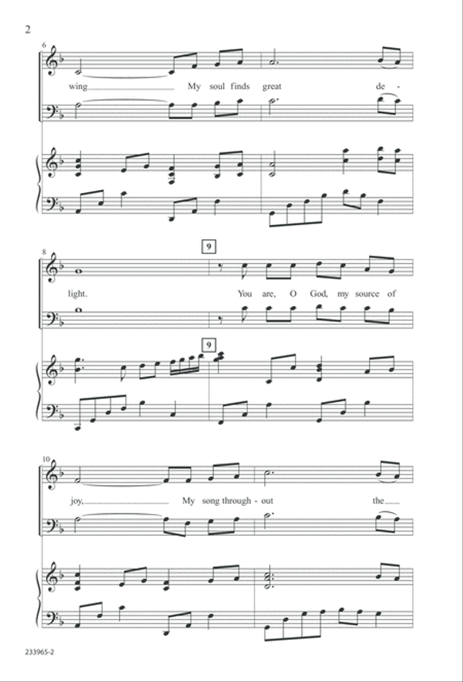 To You Alone (Digital Download) 4-Part scores gallery preview page 8