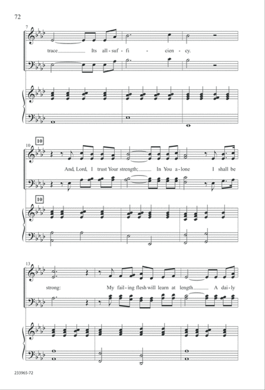 To You Alone (Digital Download) 4-Part scores gallery preview page 78