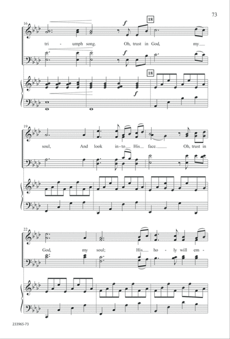 To You Alone (Digital Download) 4-Part scores gallery preview page 79