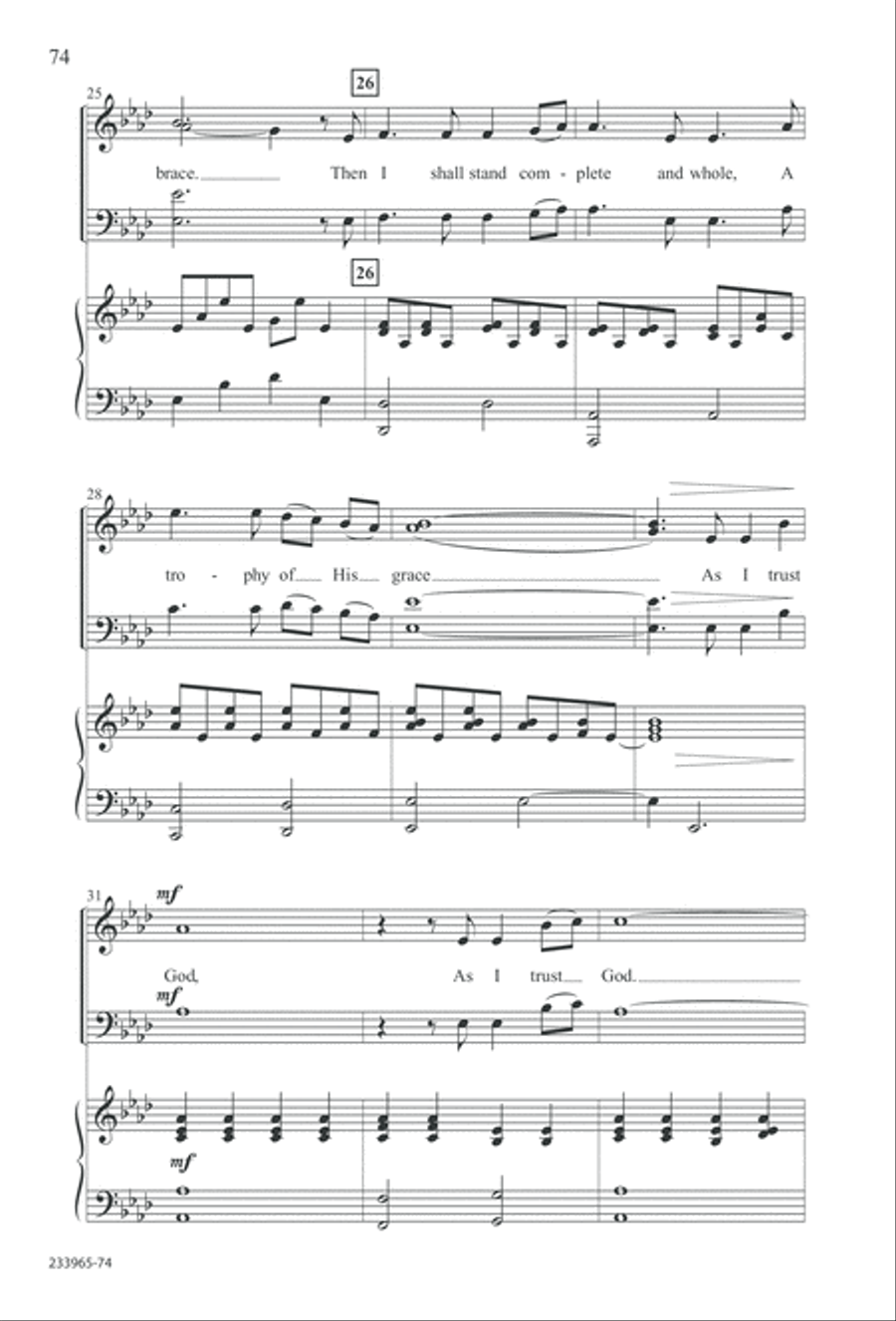 To You Alone (Digital Download) 4-Part scores gallery preview page 80