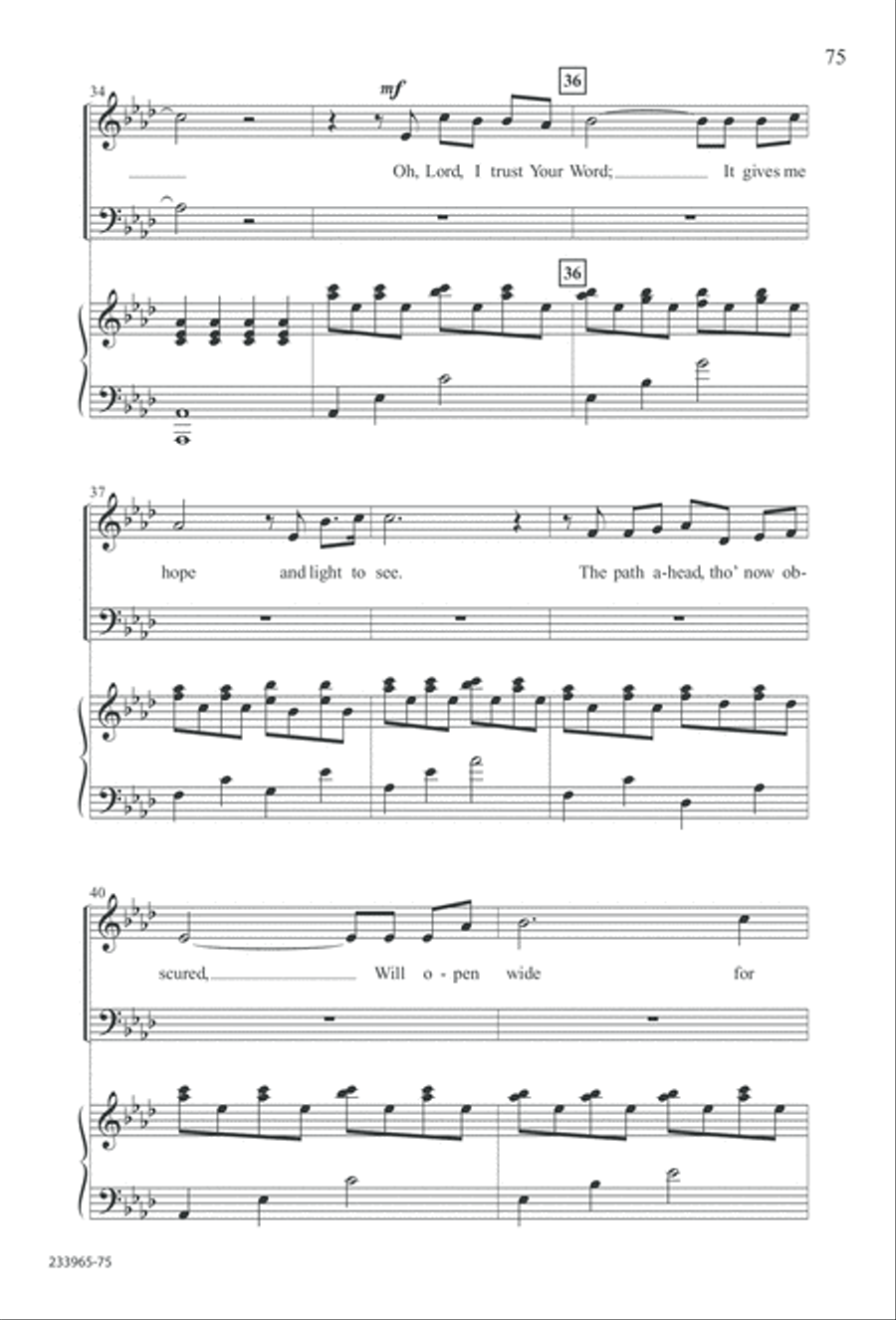 To You Alone (Digital Download) 4-Part scores gallery preview page 81