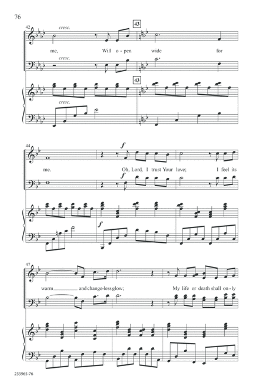 To You Alone (Digital Download) 4-Part scores gallery preview page 82