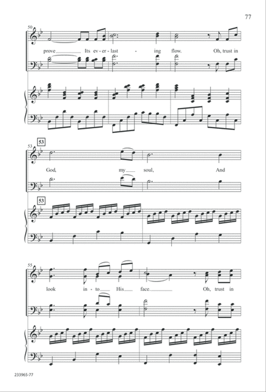 To You Alone (Digital Download) 4-Part scores gallery preview page 83