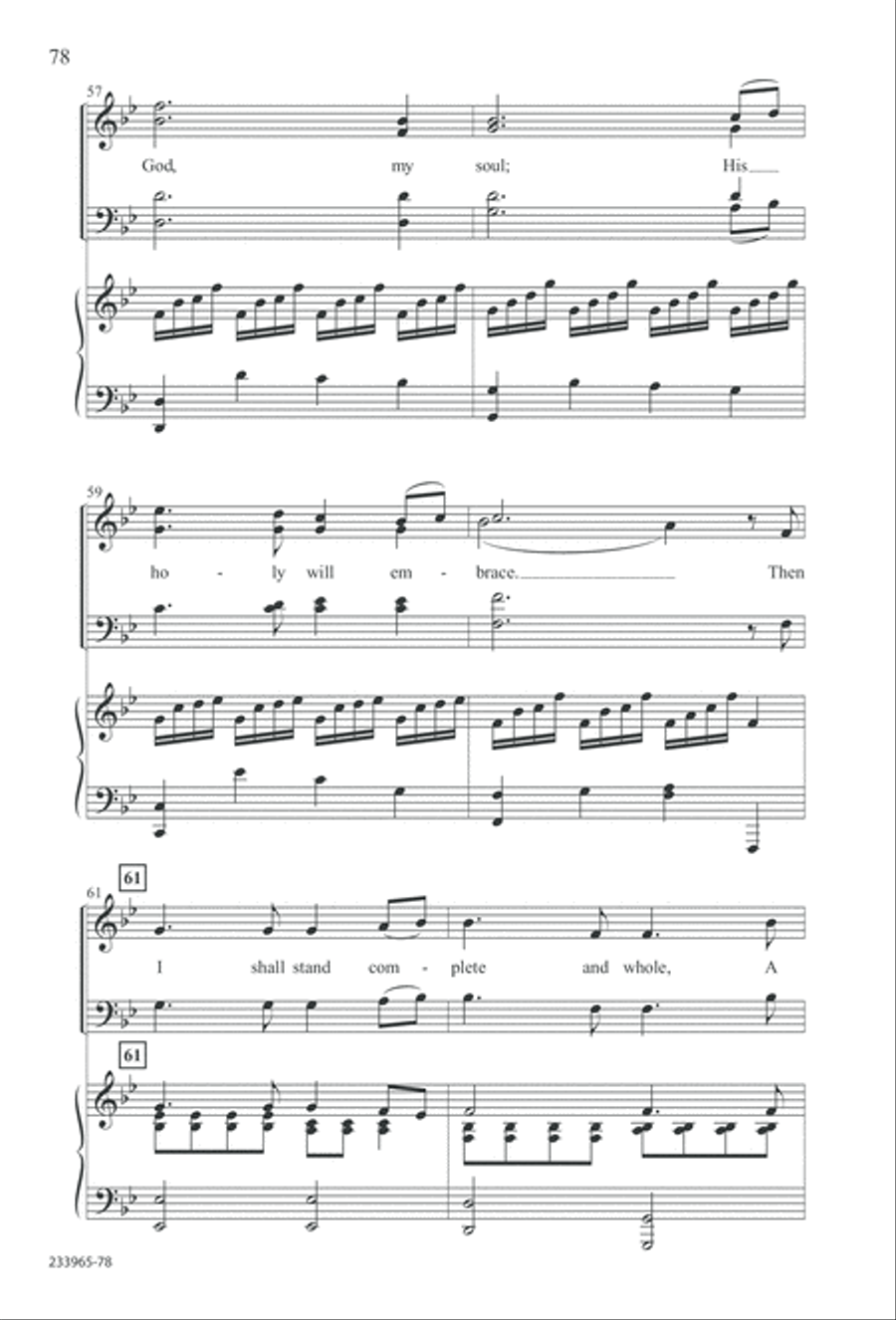 To You Alone (Digital Download) 4-Part scores gallery preview page 84