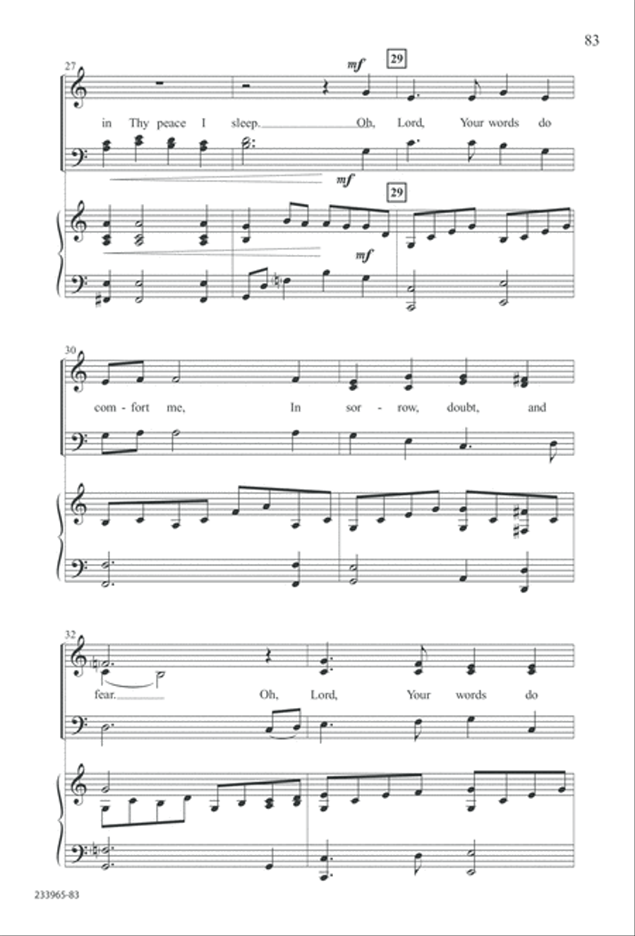 To You Alone (Digital Download) 4-Part scores gallery preview page 89