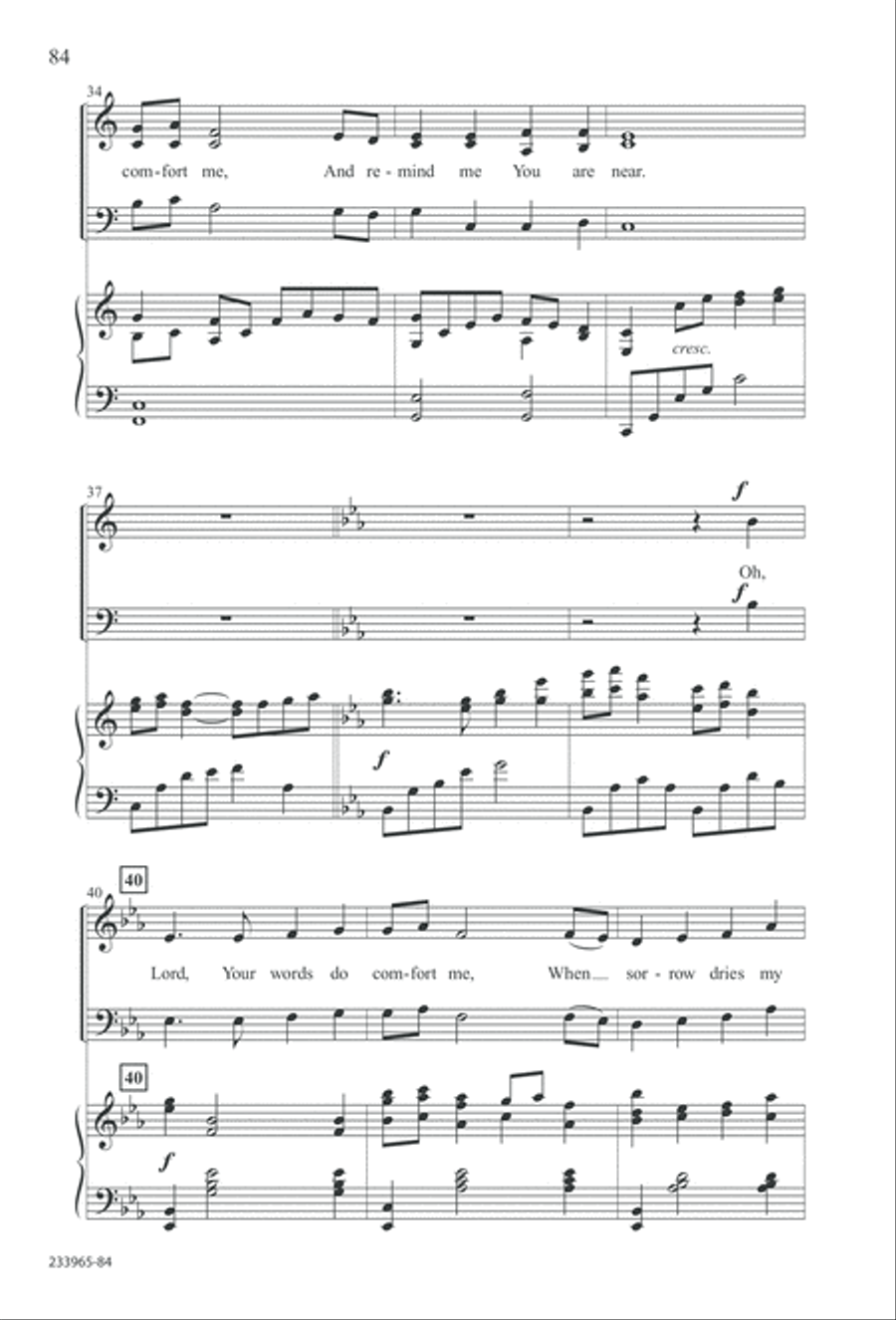 To You Alone (Digital Download) 4-Part scores gallery preview page 90