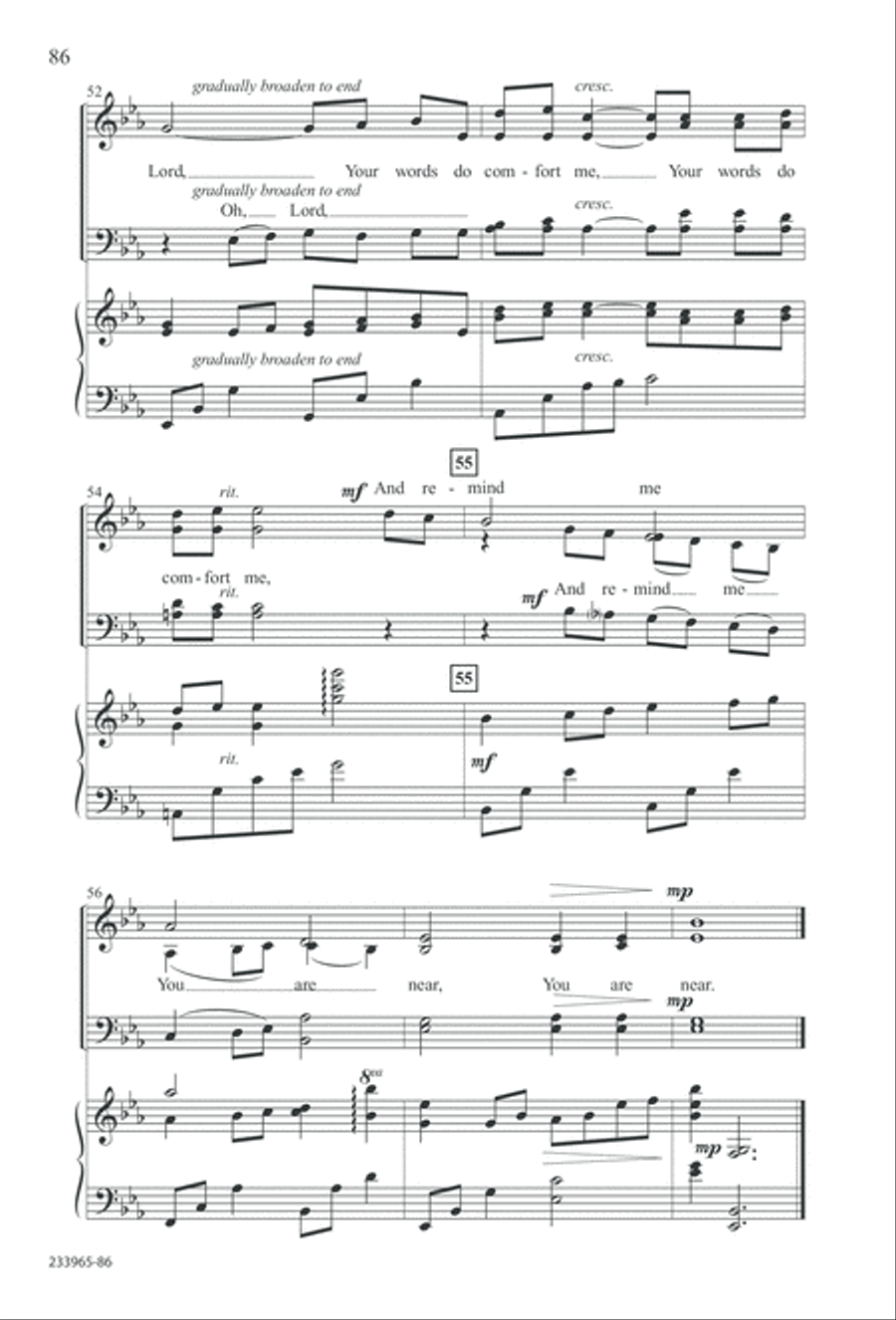 To You Alone (Digital Download) 4-Part scores gallery preview page 92