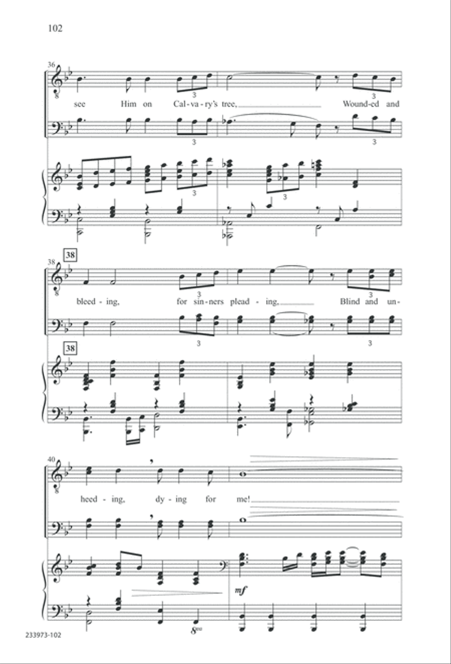 Love Lifted Me (Digital Download) TTBB scores gallery preview page 105