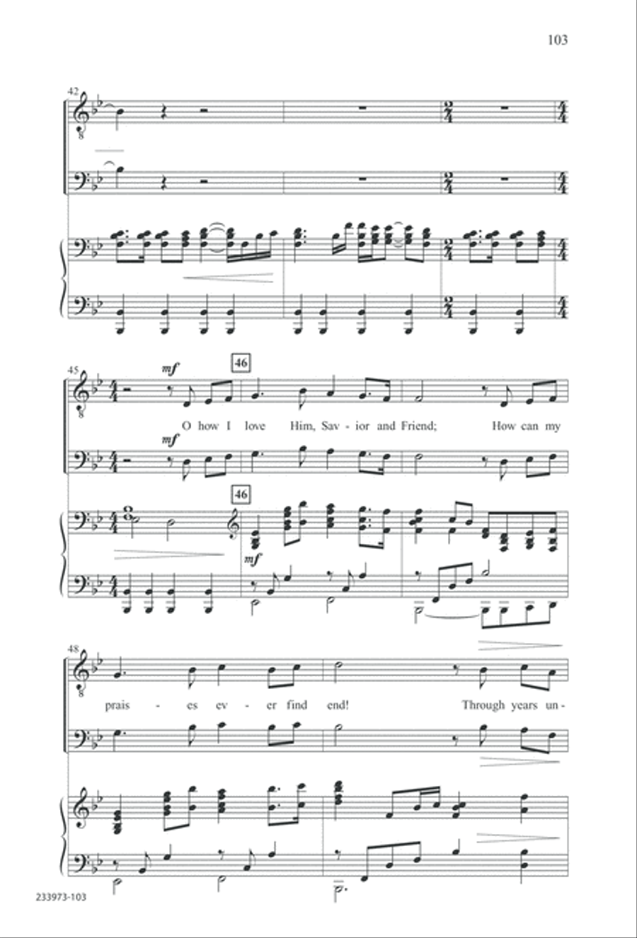 Love Lifted Me (Digital Download) TTBB scores gallery preview page 106
