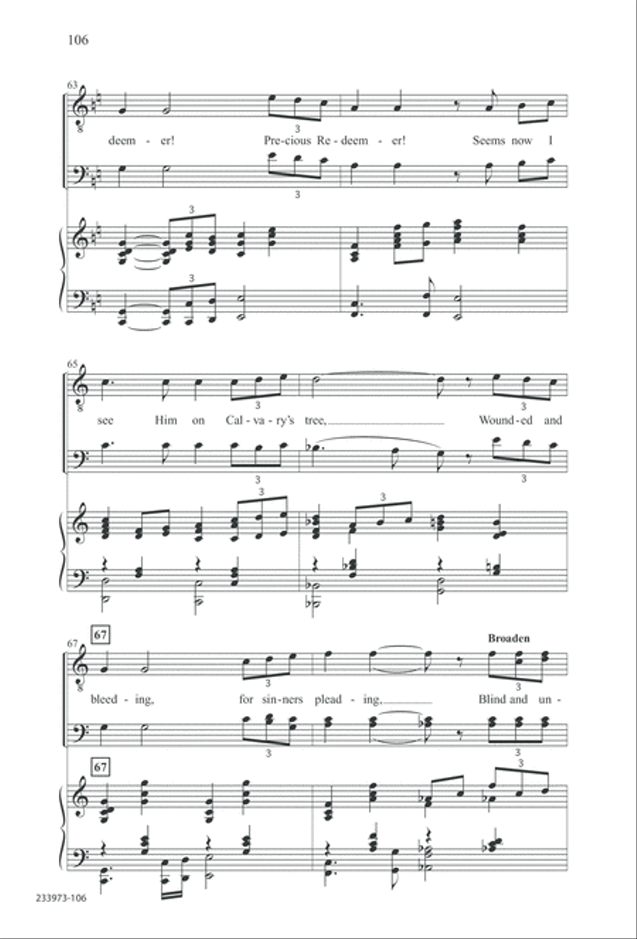 Love Lifted Me (Digital Download) TTBB scores gallery preview page 109