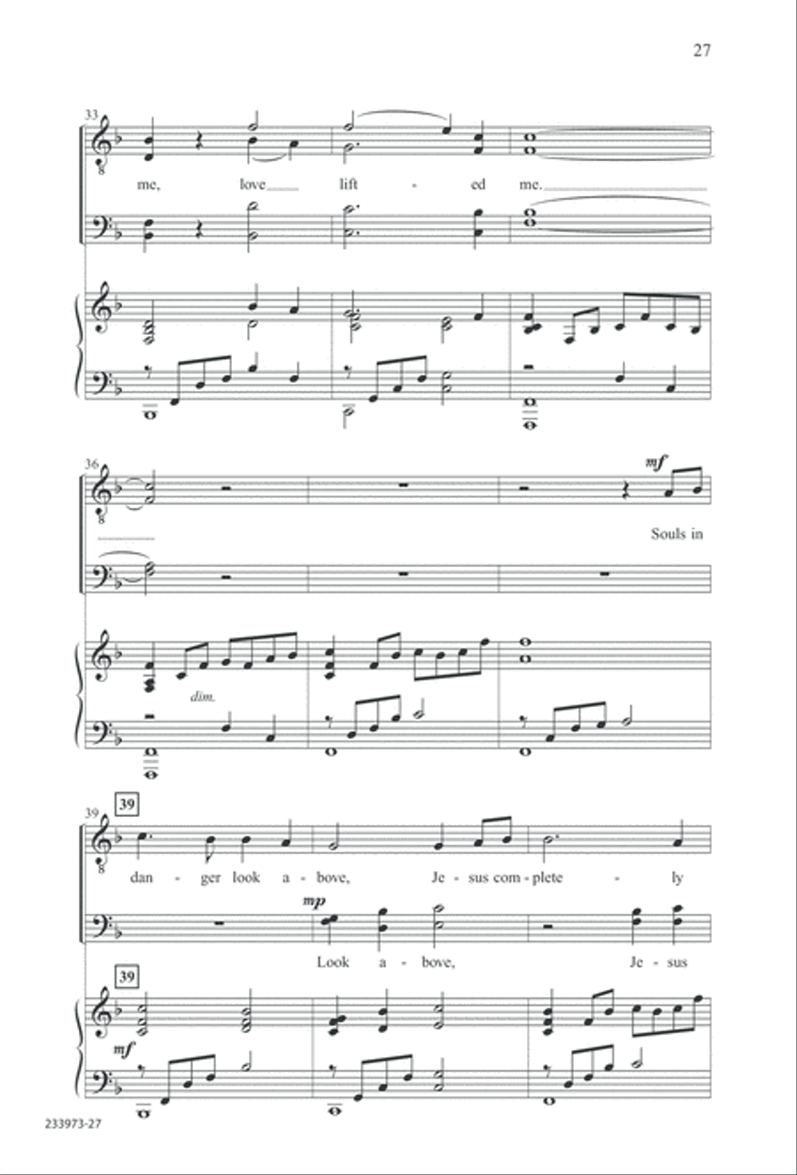 Love Lifted Me (Digital Download) TTBB scores gallery preview page 30