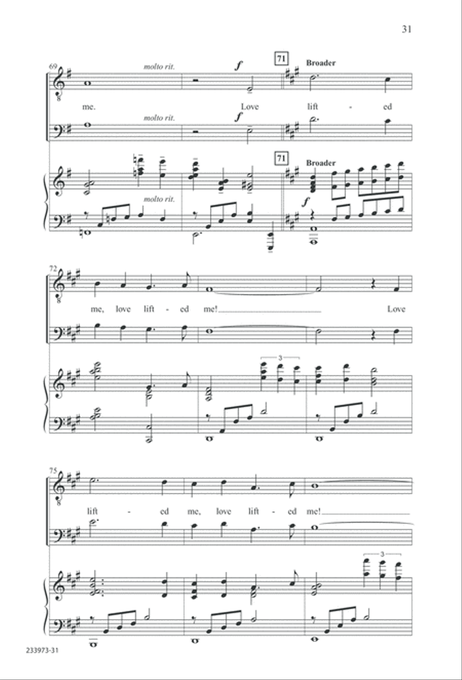 Love Lifted Me (Digital Download) TTBB scores gallery preview page 34