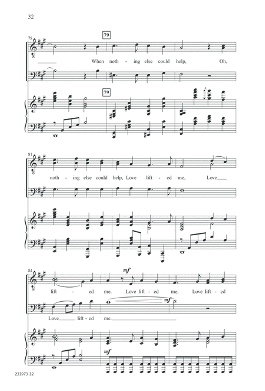 Love Lifted Me (Digital Download) TTBB scores gallery preview page 35