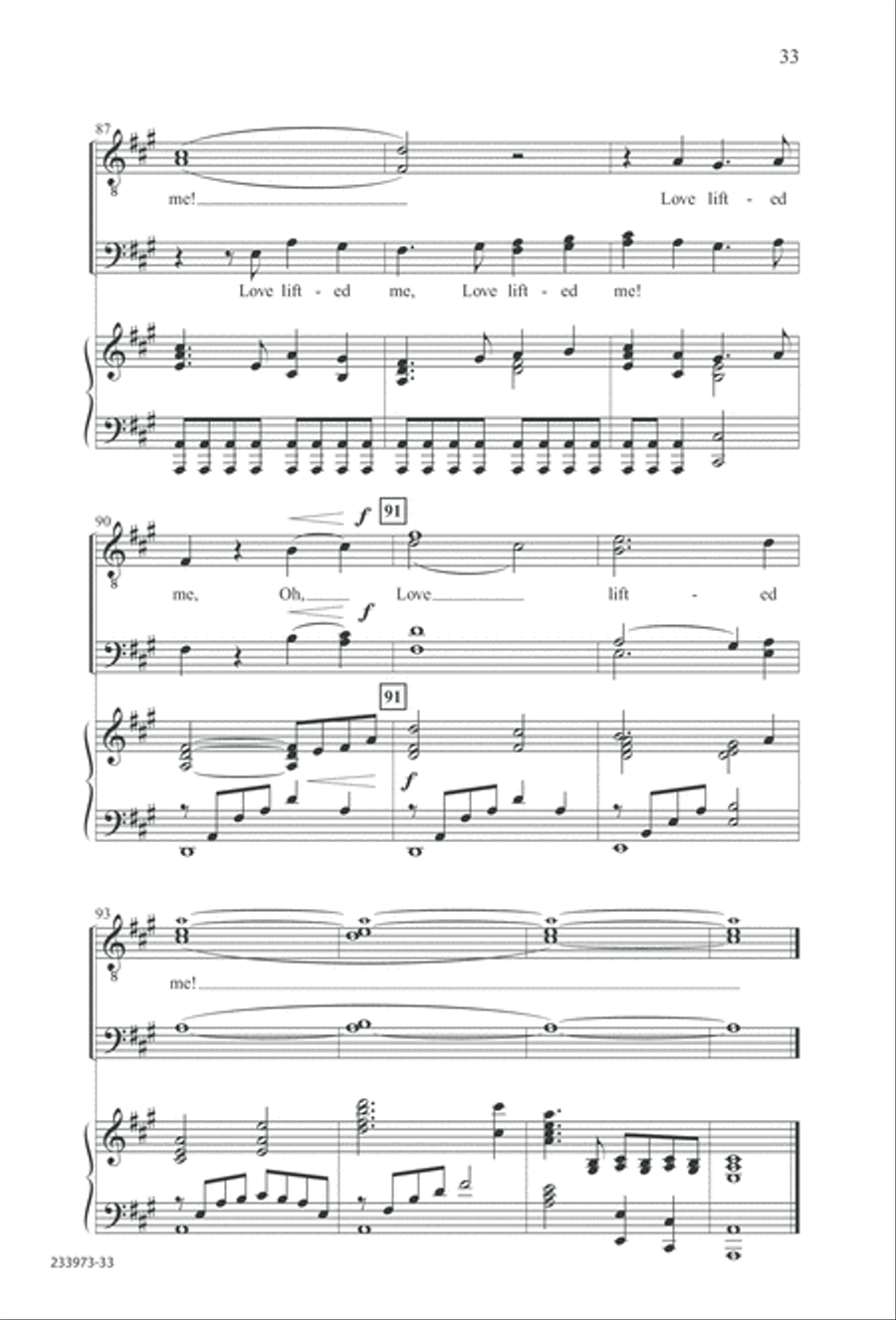 Love Lifted Me (Digital Download) TTBB scores gallery preview page 36