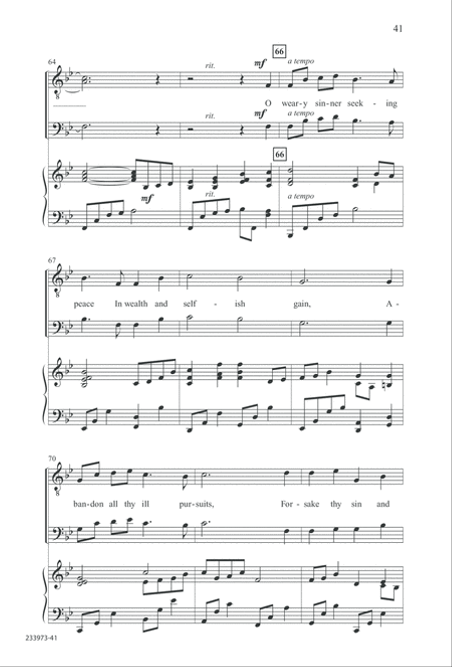 Love Lifted Me (Digital Download) TTBB scores gallery preview page 44