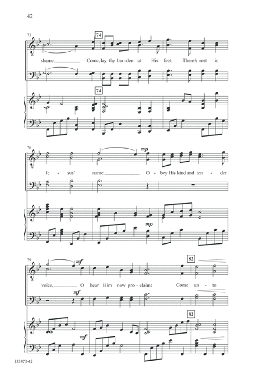 Love Lifted Me (Digital Download) TTBB scores gallery preview page 45