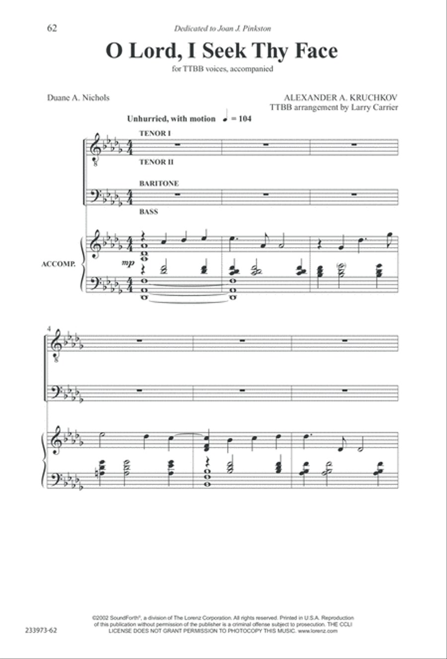 Love Lifted Me (Digital Download) TTBB scores gallery preview page 65