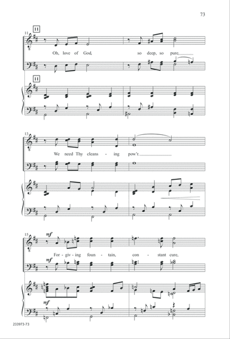 Love Lifted Me (Digital Download) TTBB scores gallery preview page 76