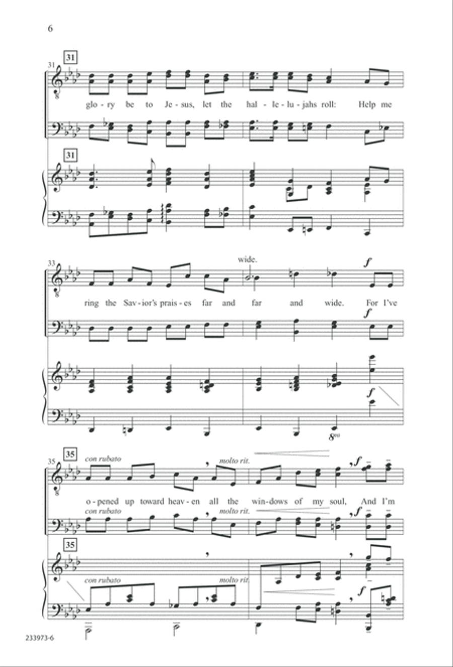 Love Lifted Me (Digital Download) TTBB scores gallery preview page 9