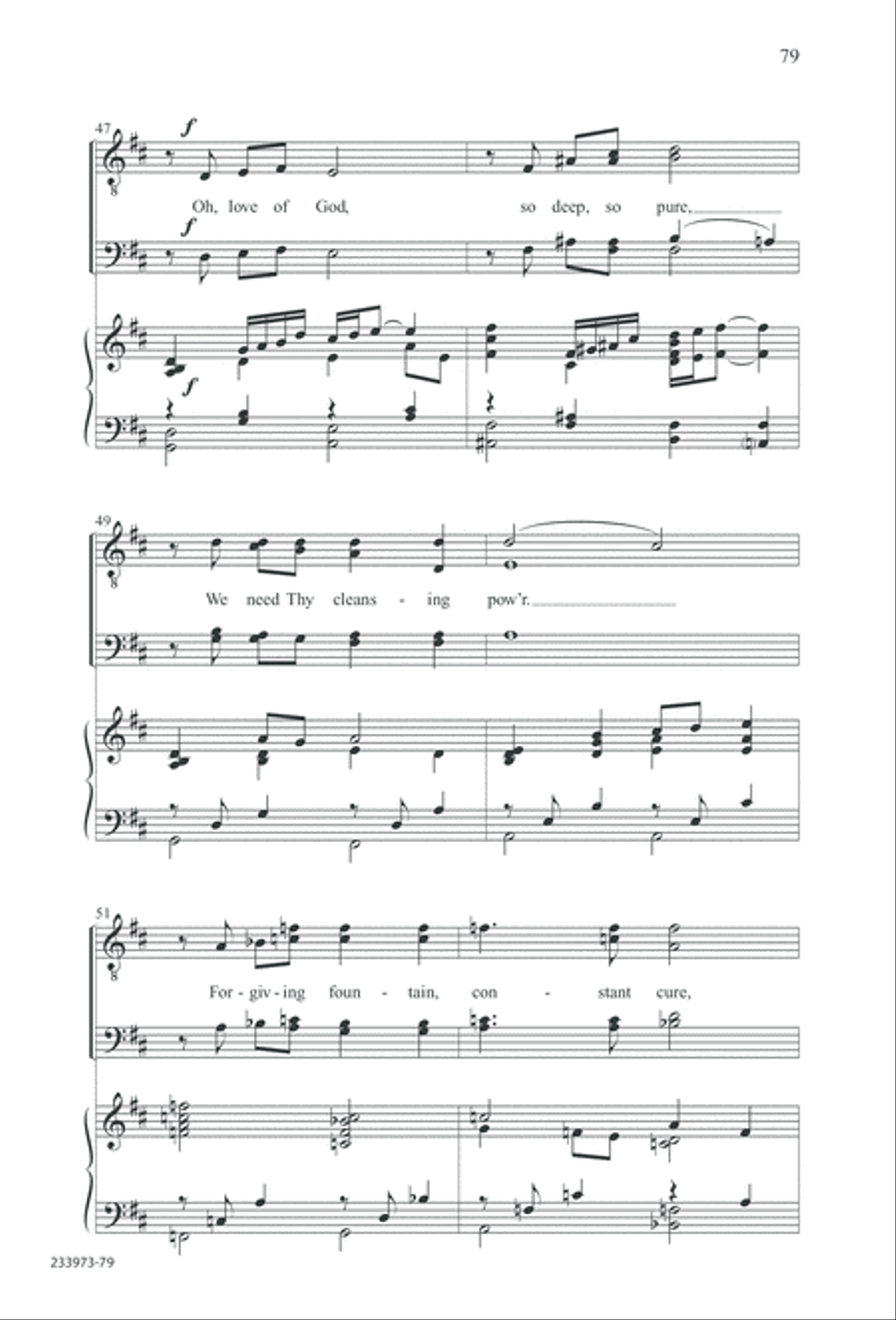 Love Lifted Me (Digital Download) TTBB scores gallery preview page 82